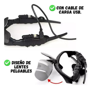 "Lentes De Sol Bluetooth Inteligente Con Audífonos Inalámbricos"