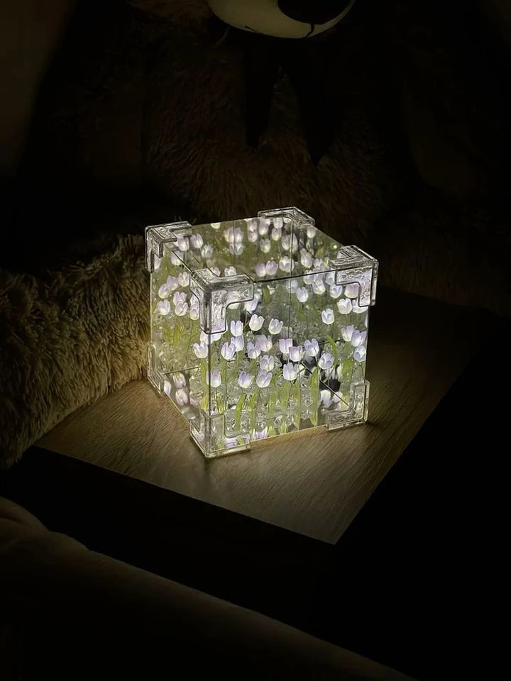 CUBO TULIPANES ARMADO